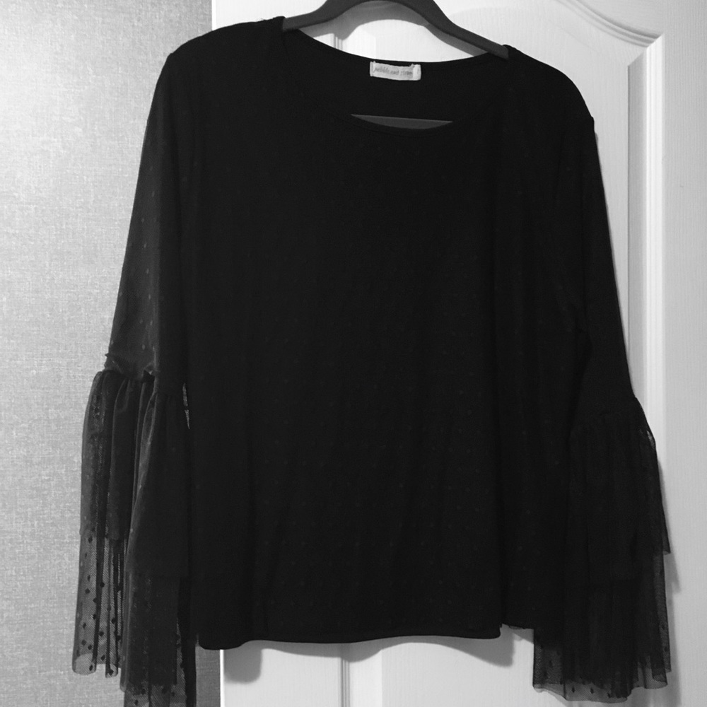 Black lace top